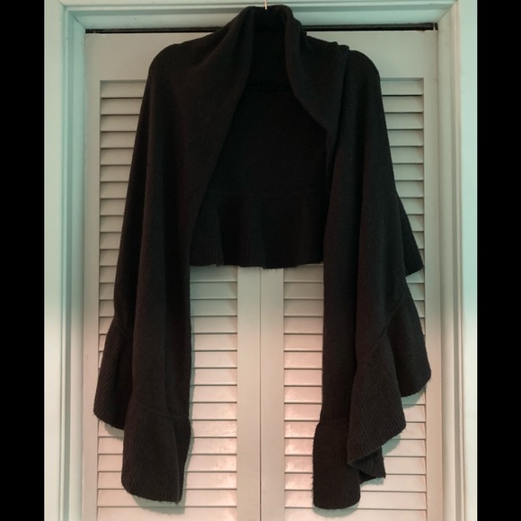 RACHEL Rachel Roy Accessories - RACHEL Rachel Roy Black Knit Wrap Scarf
